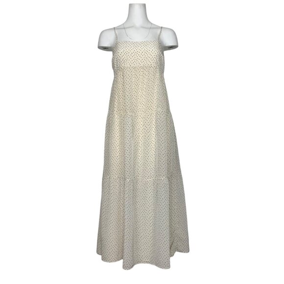 Bardot Printed Tiered Midi Dress XS Bird Print Sleeveless A-Line Empire Summer - Picture 1 of 12